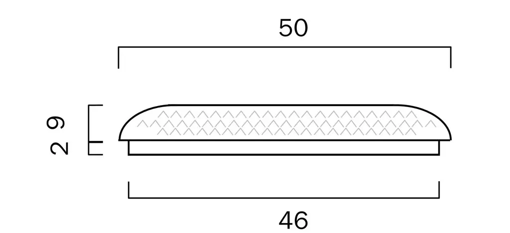 LEGERO 50CM 60W LED OYSTER SMART CEILING LIGHT Line Drawing.webp