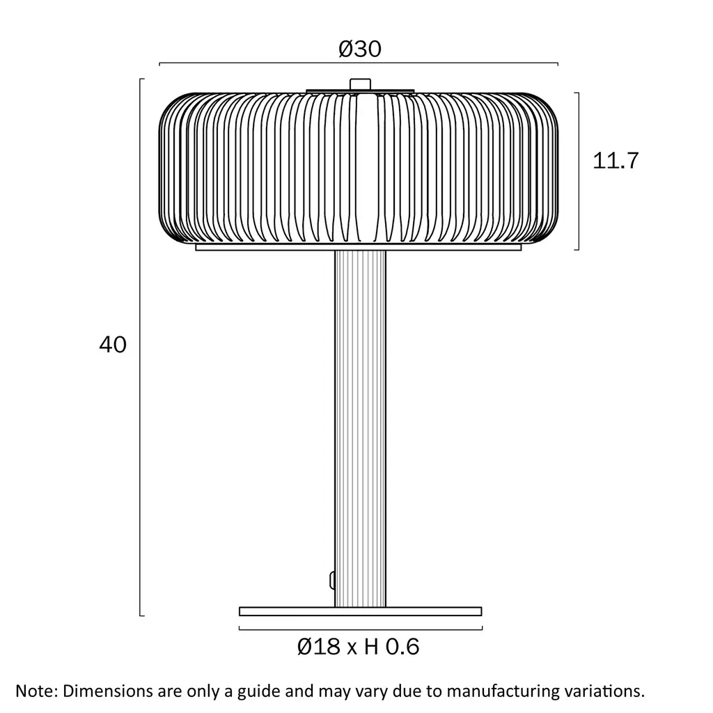 BRIZO TOUCH TABLE LAMP Line Drawing.webp