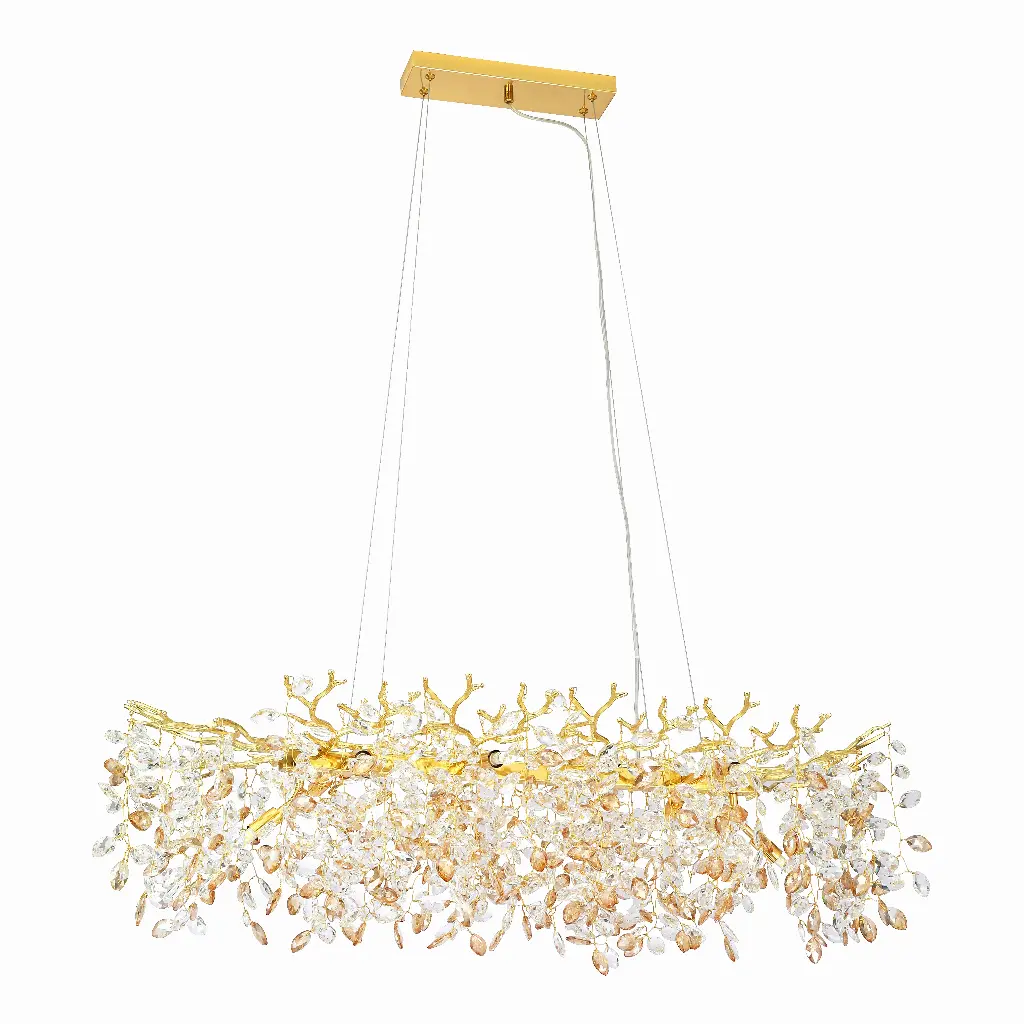 MOLENA 10 LIGHT RECTANGULAR PENDANT