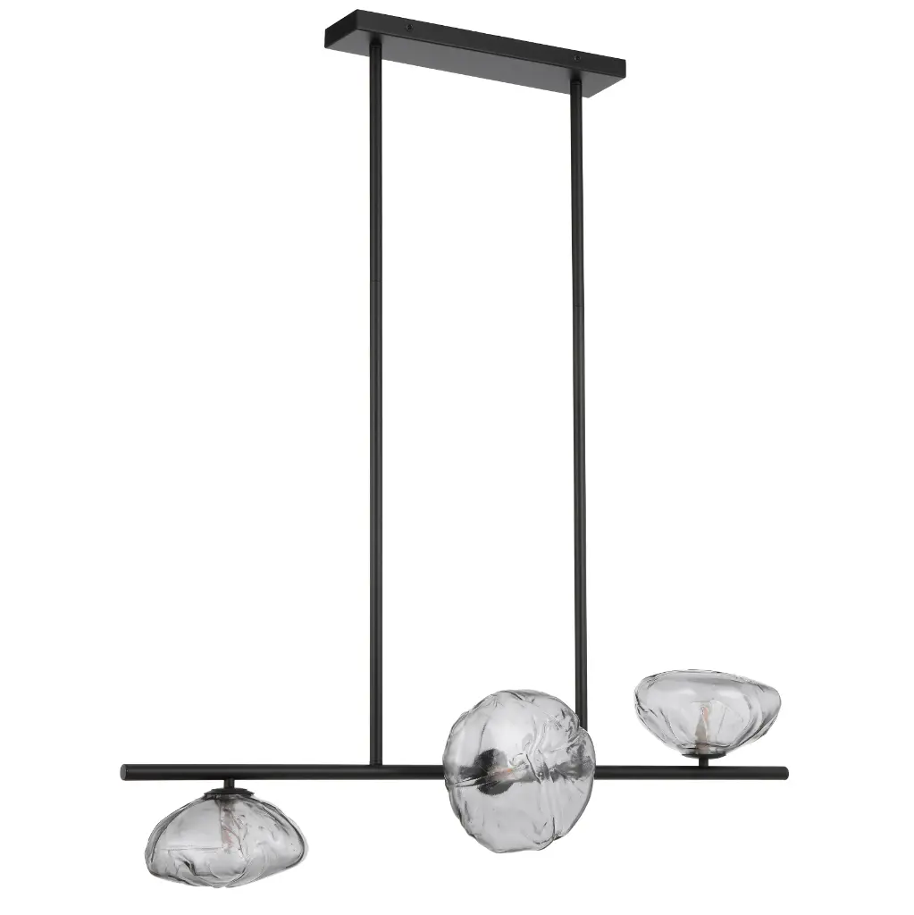 ZECCA 3 LIGHT HORIZONTAL PENDANT