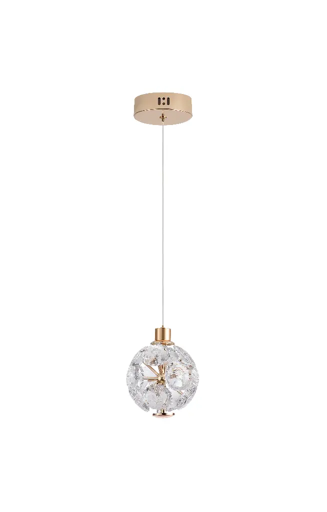 ADRIANA GOLD 1 LIGHT PENDANT