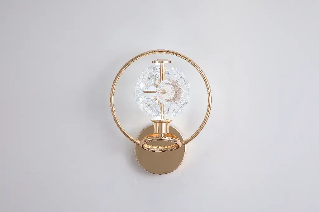 JOLIE GOLD 1 LIGHT WALL LIGHT