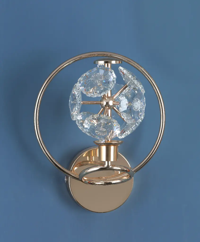 JOLIE GOLD 1 LIGHT WALL LIGHT