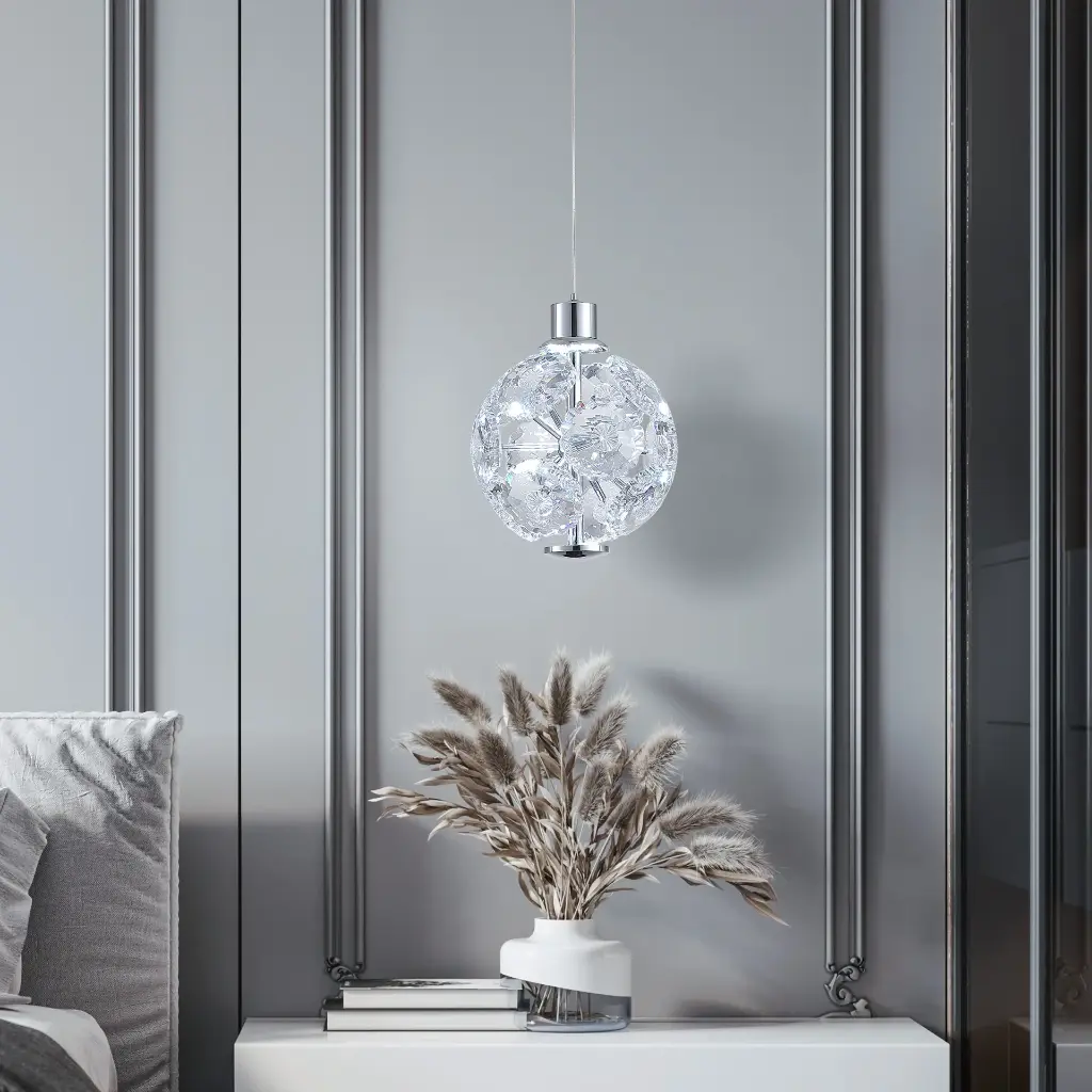 ADRIANA CHROME 1 LIGHT PENDANT