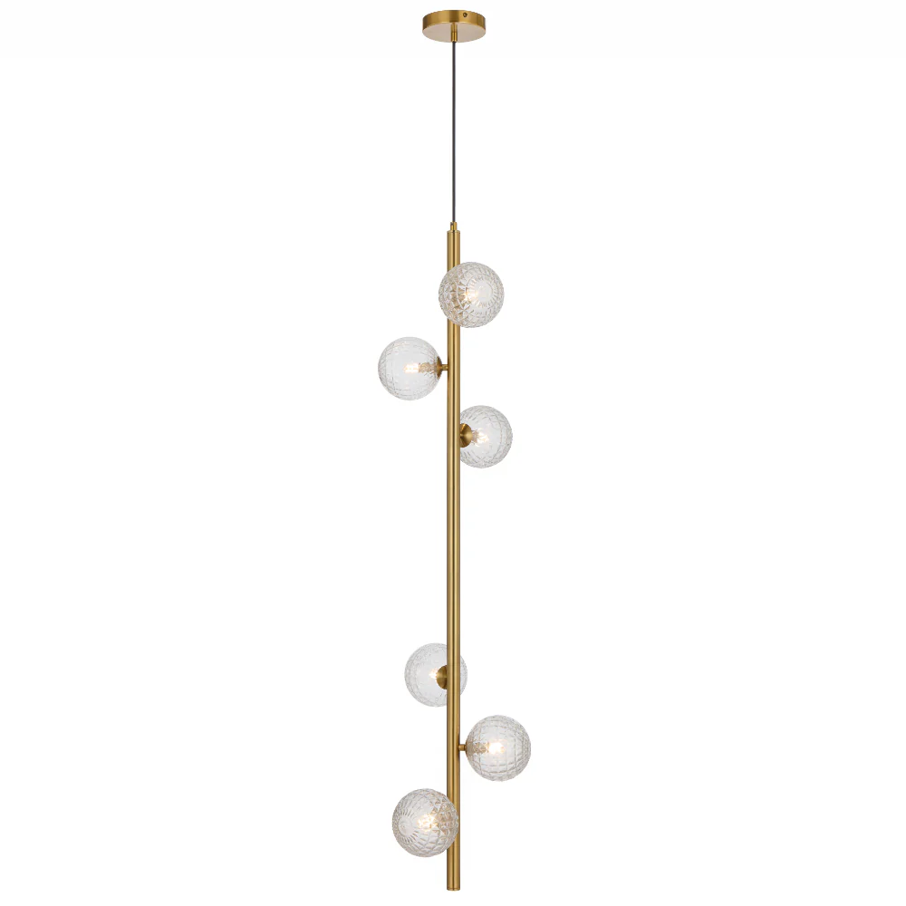 ELSON GOLD 6 LIGHT PENDANT