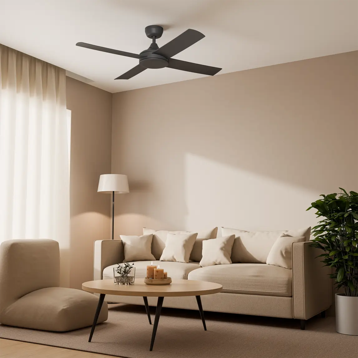 Calibo Breeze Silent Pro 48" AC Ceiling Fan with Wall Control