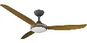 Calibo Condor 56" DC Smart Ceiling Fan with LED Light and Remote Control | Teak 