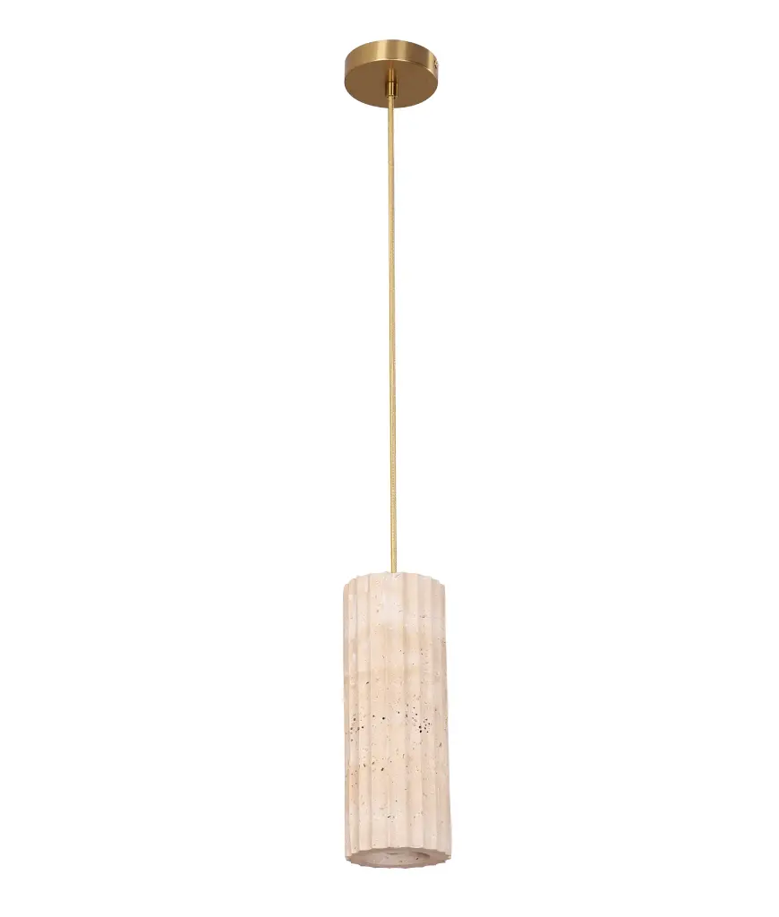 SAGITTA 1 TRAVERTINE PENDANT