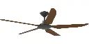 Calibo Storm 56" (1430mm) 5 Blade Indoor/Outdoor DC Ceiling Fan and Remote | Koa