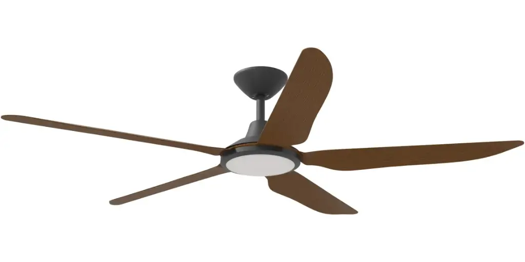 alibo Storm 56" (1430mm) 5 Blade 18W Tricolour LED Light Indoor/Outdoor DC Ceiling Fan & Remote | Koa