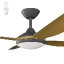 Calibo Vanga 48" DC Smart Ceiling Fan with LED Light and Remote Control | Teak