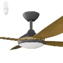 Calibo Vanga 52" DC Smart Ceiling Fan with LED Light and Remote Control | Teak