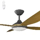 Calibo Vanga 56" DC Smart Ceiling Fan with LED Light and Remote Control | Teak
