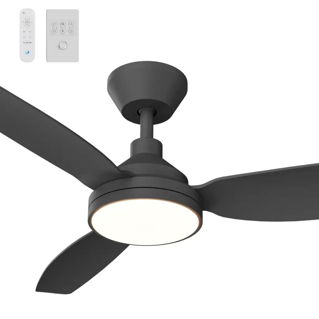 Calibo Sora 52" DC Ceiling Fan with LED Light, Wall Control and Remote