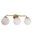 PALLA TRIPLE SPHERE ALABASTER ROUND WALL LIGHT
