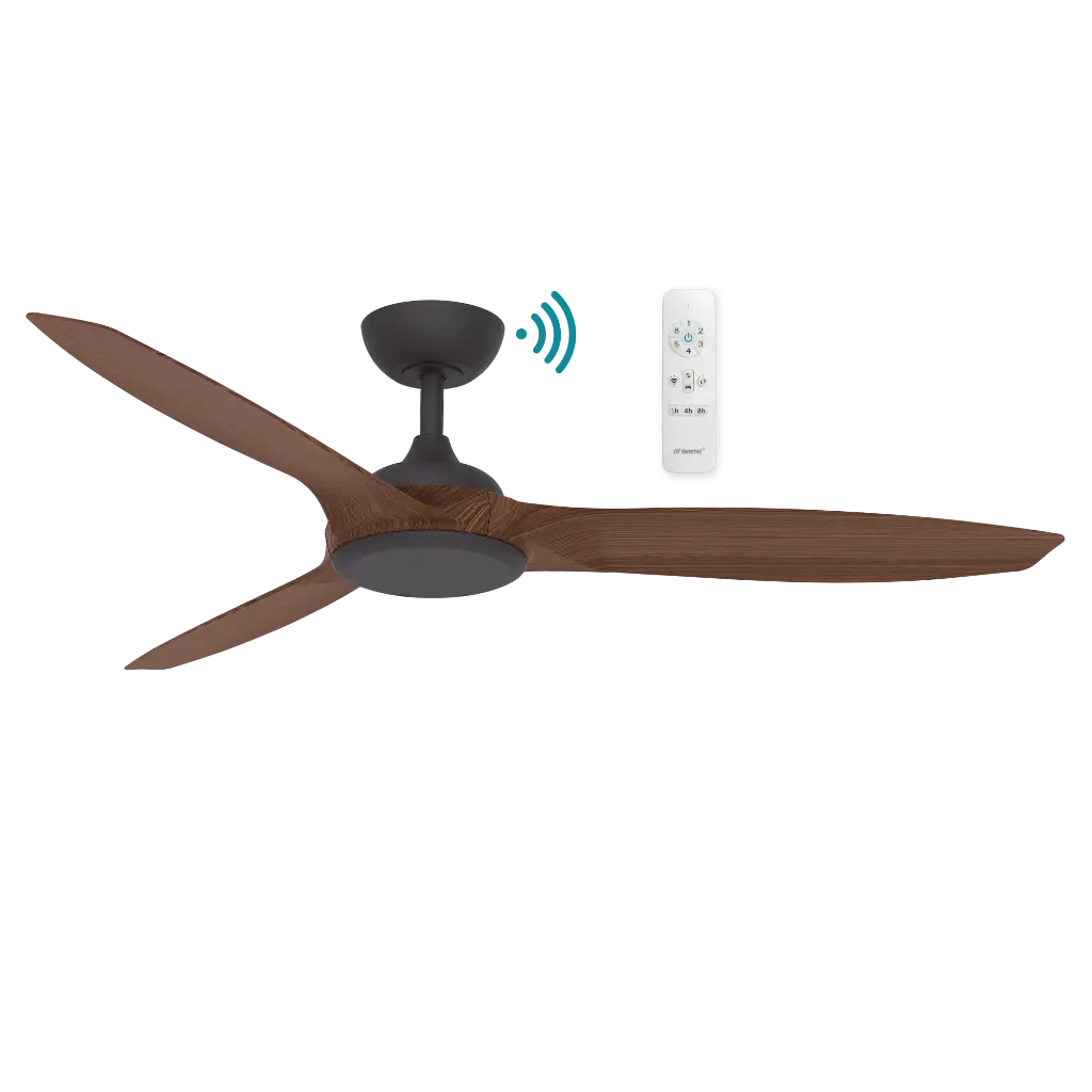 NEWPORT DC 56" DC SMART CEILING FAN WITH REMOTE | TIMBER