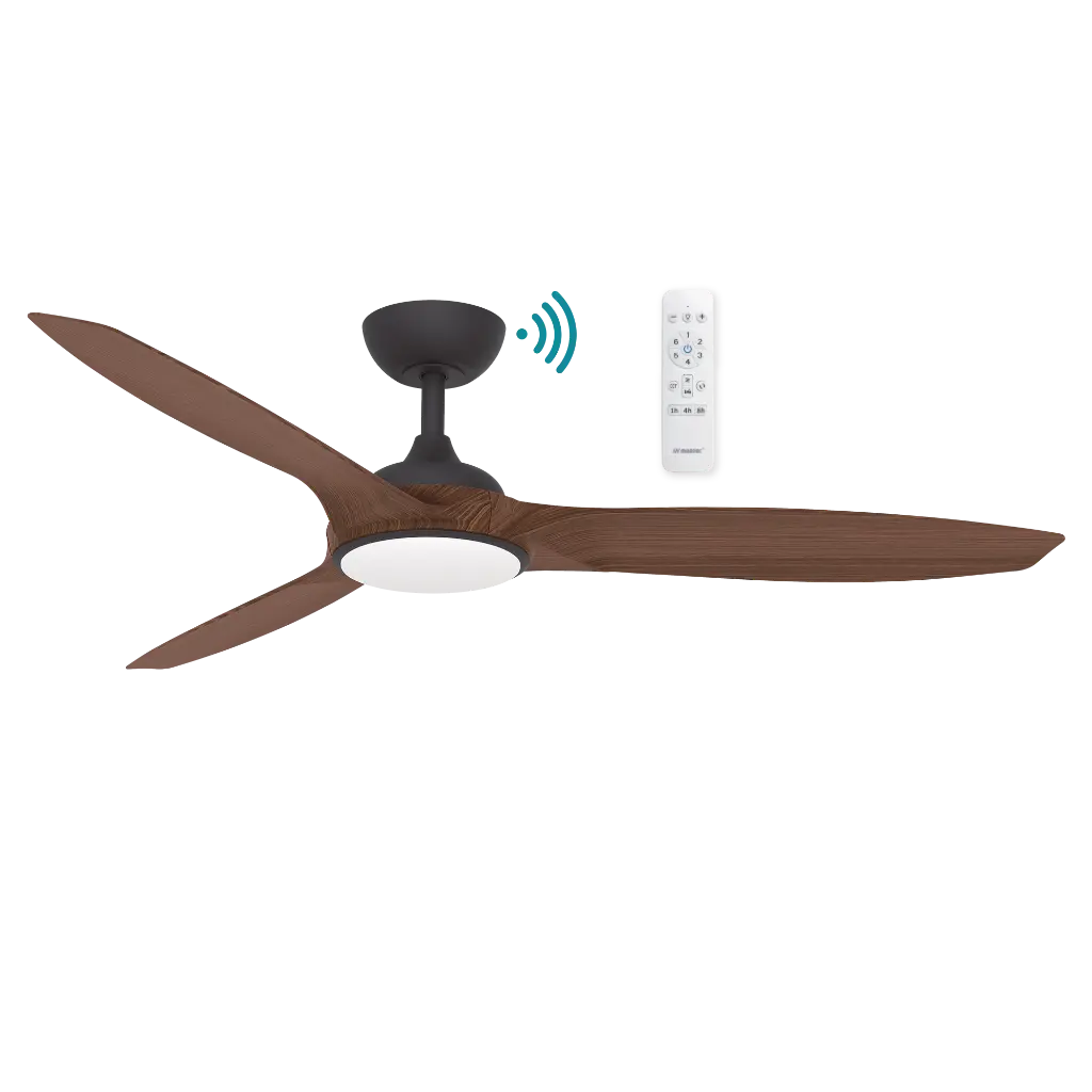 NEWPORT 56" DC SMART CEILING FAN WITH WIFI REMOTE CONTROL + LED LIGHT | TIMBER