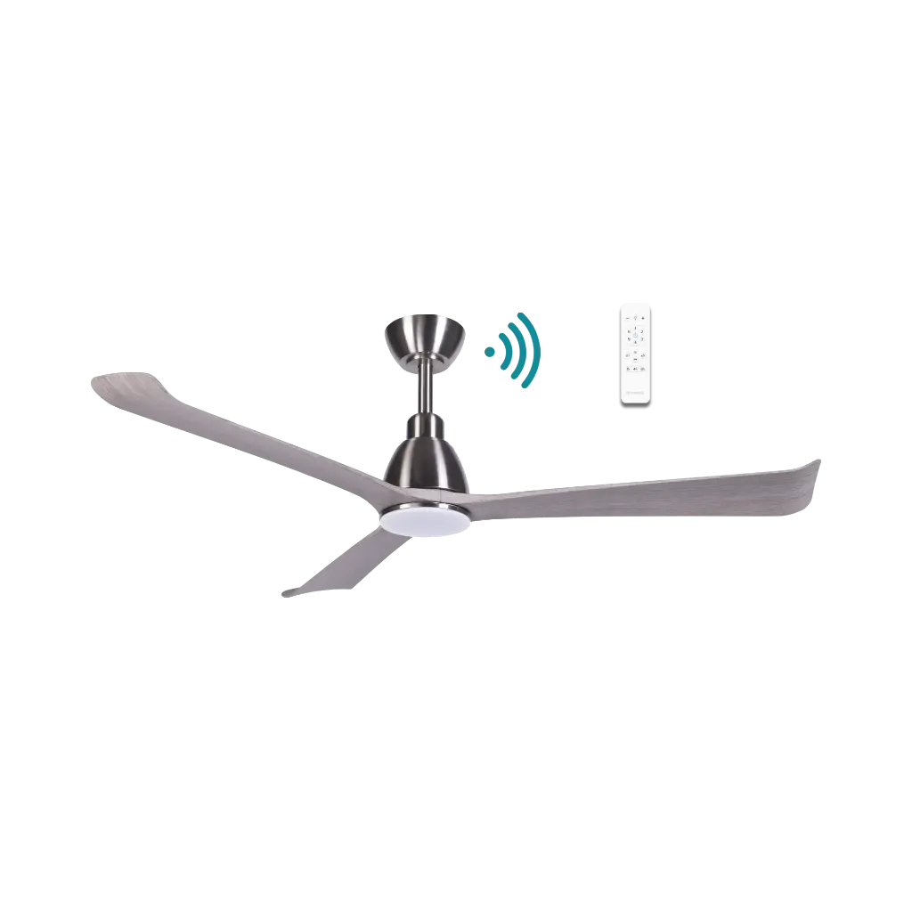 POLO DC 52" SMART CEILING FAN WITH WIFI REMOTE CONTROL + LED LIGHT | TIMBER