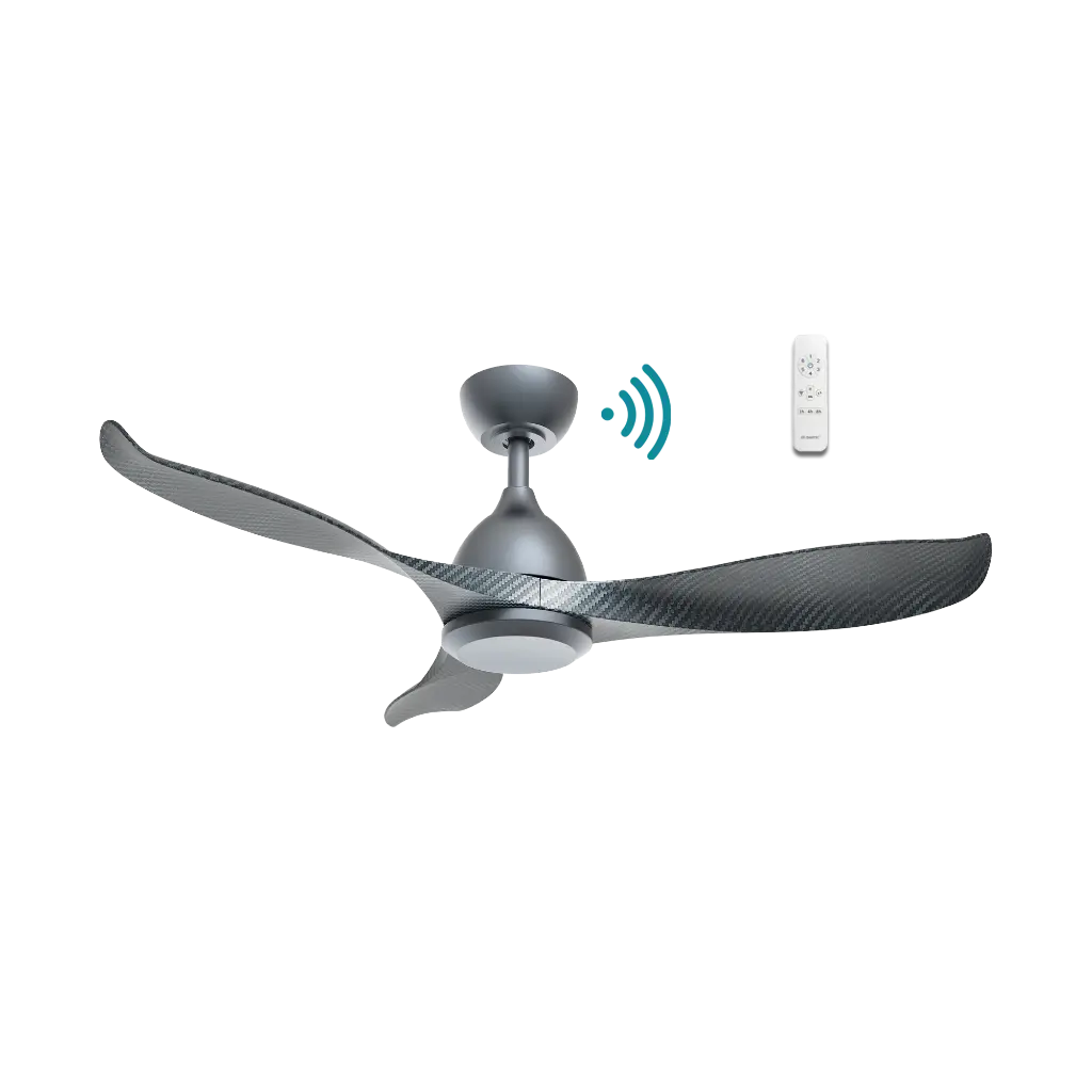 SCORPION DC 52" SMART CEILING FAN WITH WIFI REMOTE CONTROL | GRAPHITE/CARBON BLADES