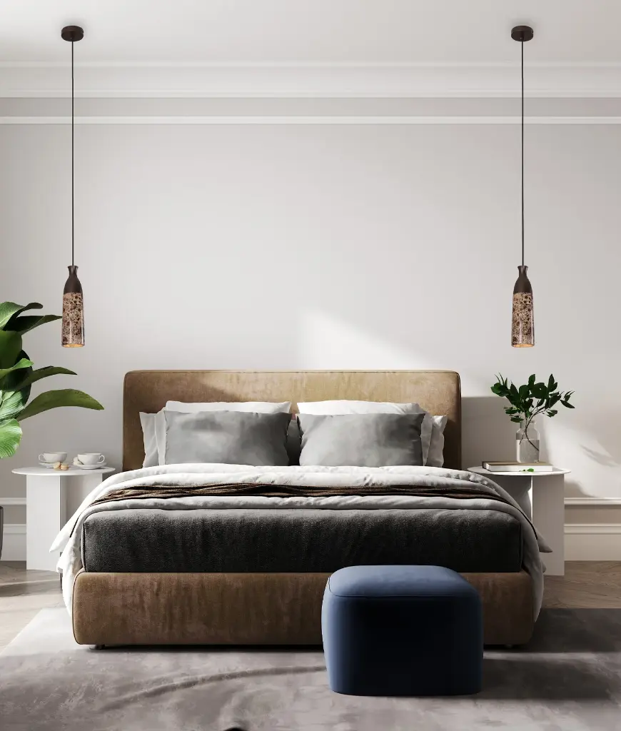 MARMOL1 1 LIGHT MARBLE PENDANT