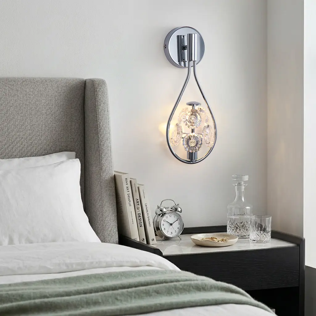 MARGOT 1 CHROME WALL LIGHT