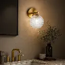 FELTON 1 LIGHT WALL LIGHT ANTIQUE GOLD