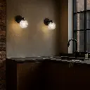 FELTON 1 LIGHT WALL BLACK