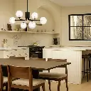 FELTON 6 LIGHT PENDANT BLACK