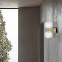 FELTON 2 LIGHT WALL LIGHT ANTIQUE GOLD