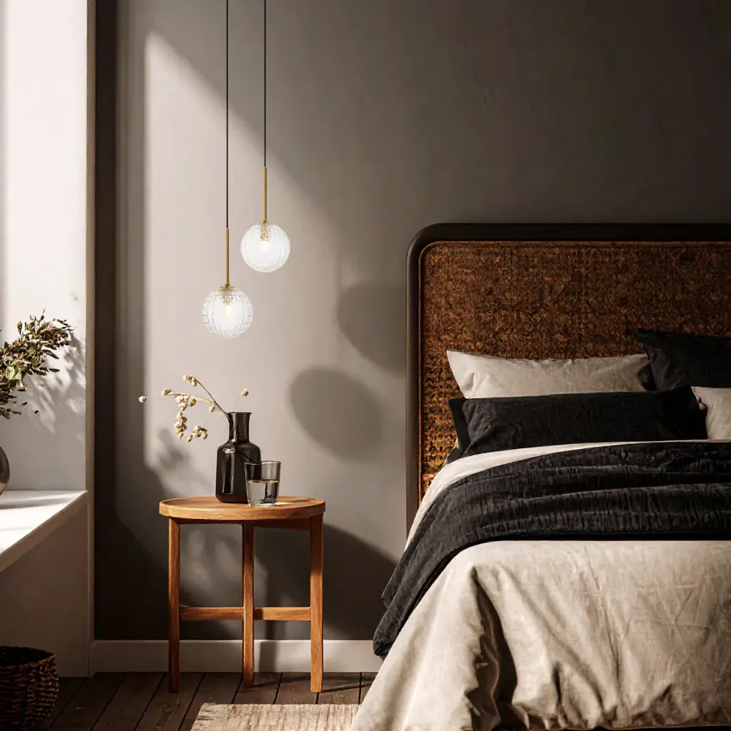 GASTON 2 LIGHT PENDANT ANTIQUE GOLD