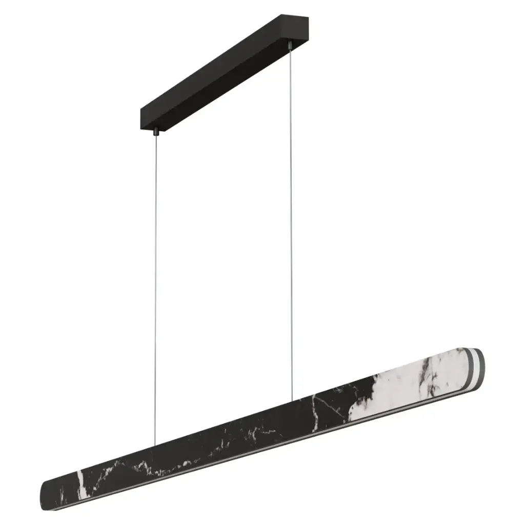 LANNER 2000MM BLACK MARBLE LINEAR PENDANT