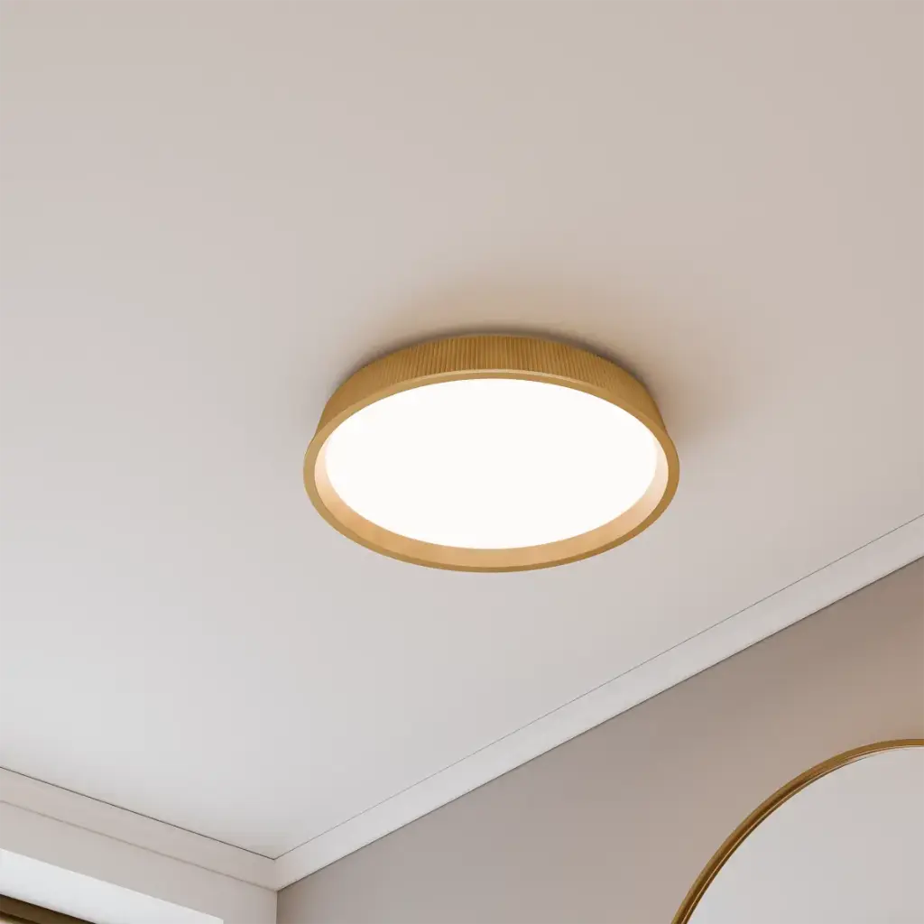 KINGLET 450MM RIBBED LED OYSTER