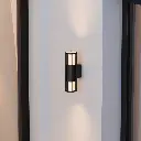 BRIGHT 2 BLACK CYLINDER WALL LIGHT