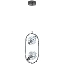 JOLIE 2 GUN METAL PENDANT