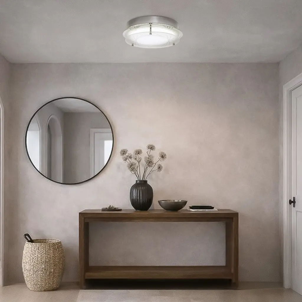 FOSCO ROUND 20W LED OYSTER DIMMABLE CEILING LIGHT