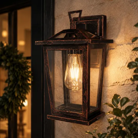 TRINITY W1 ANTIQUE BRASS WALL LIGHT