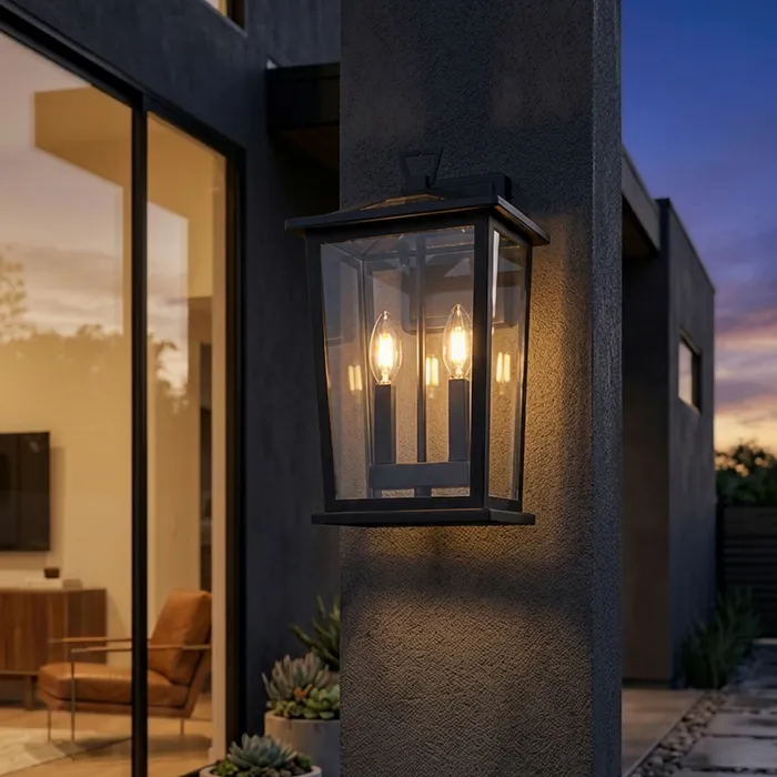 TRINITY W2 BLACK WALL LIGHT