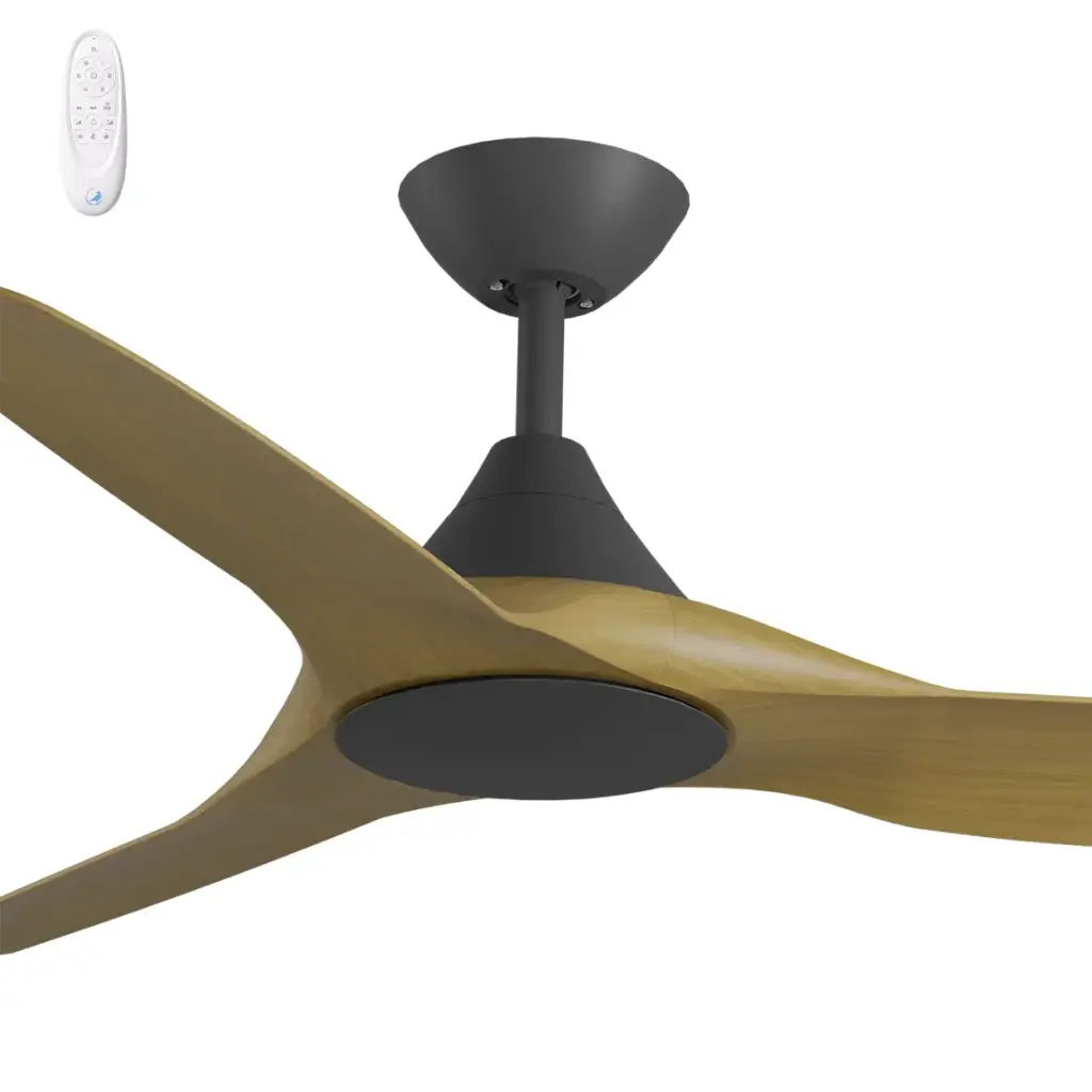 CLOUD 52"BLACK/TEAK ABS DC FAN