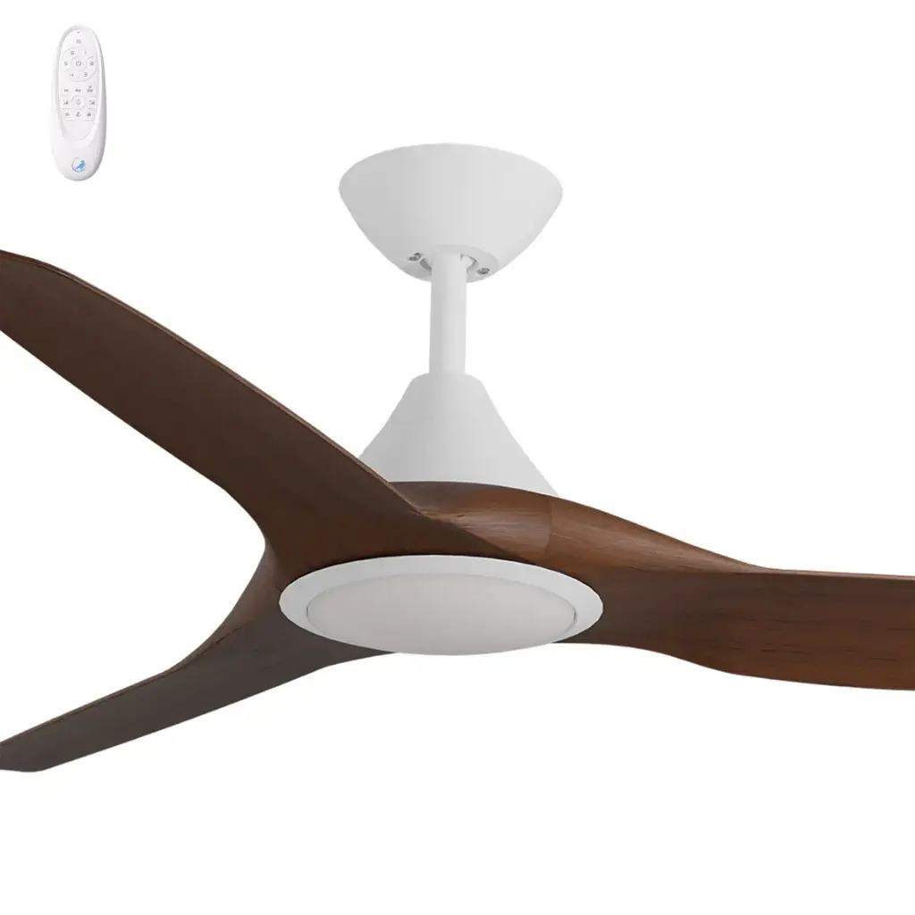 CLOUD 48"WHITE/KOA ABS DC FAN & LIGHT