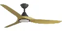 CLOUD 60"BLACK/BAMBOO ABS DC FAN & LIGHT