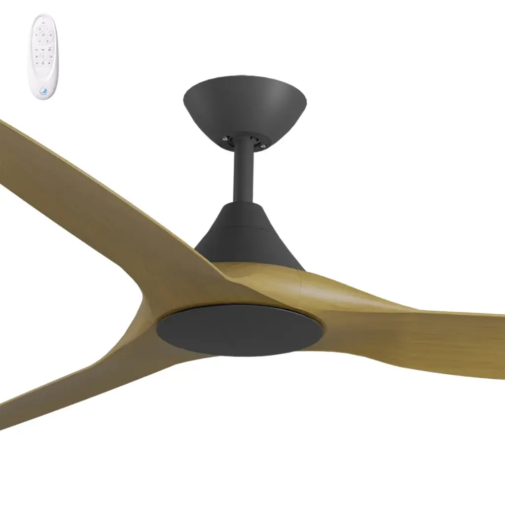 CLOUD 60"BLACK/TEAK ABS DC FAN