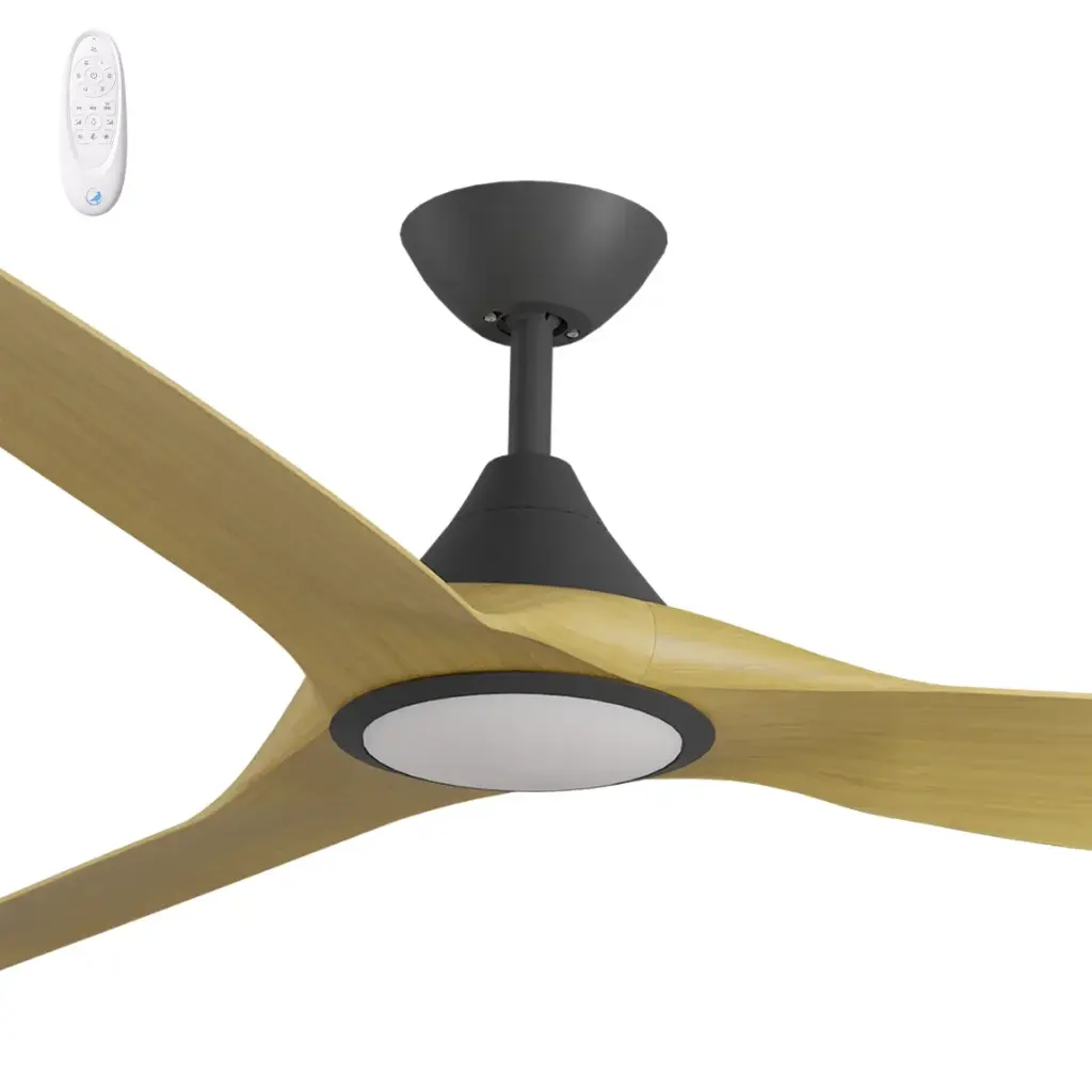 CLOUD 72"BLACK/BAMBOO ABS DC FAN & LIGHT