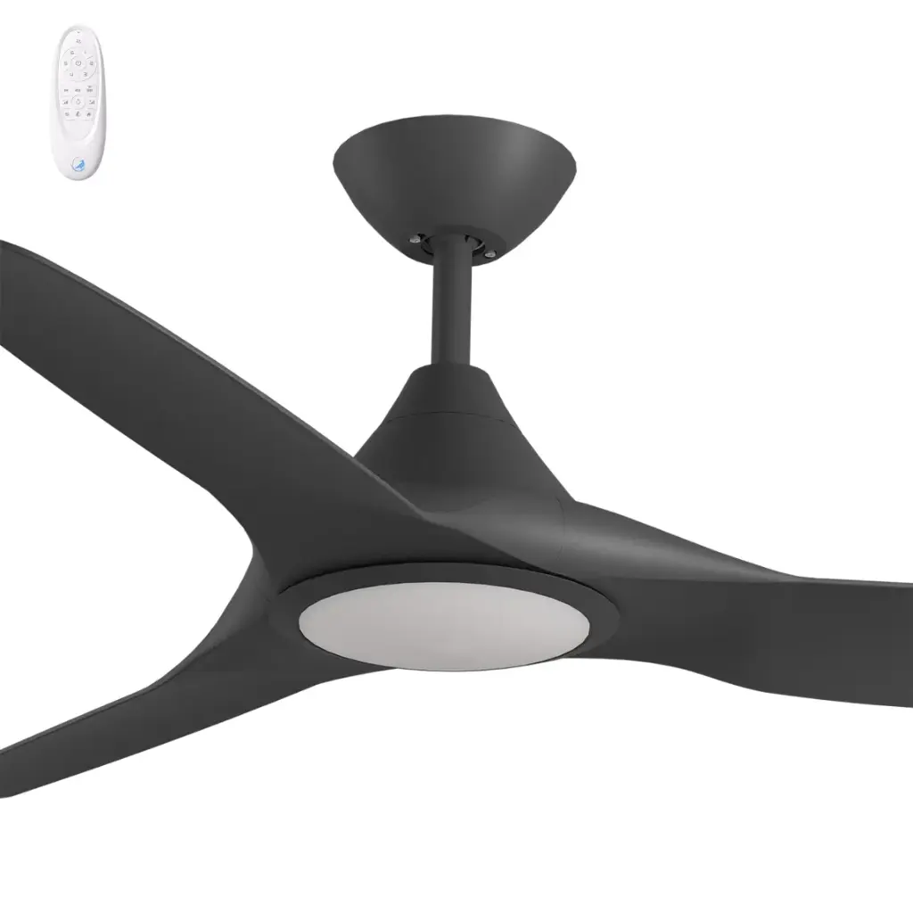 CLOUD 52"BLACK ABS DC FAN & LIGHT