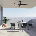 CLOUD 48"BLACK ABS DC FAN & LIGHT