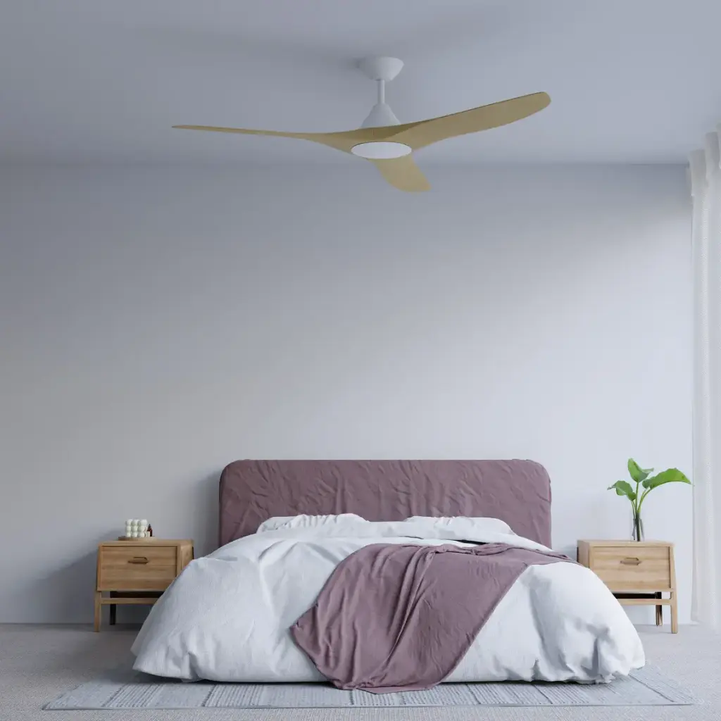 CLOUD 52"WHITE/BAMBOO ABS DC FAN