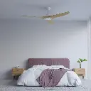 CLOUD 52"WHITE/BAMBOO ABS DC FAN