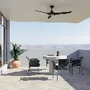 CLOUD 72"BLACK ABS DC FAN & LIGHT