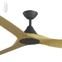 CLOUD 72"BLACK/BAMBOO ABS DC FAN
