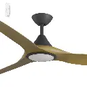 CLOUD 60"BLACK/TEAK ABS DC FAN &LIGHT