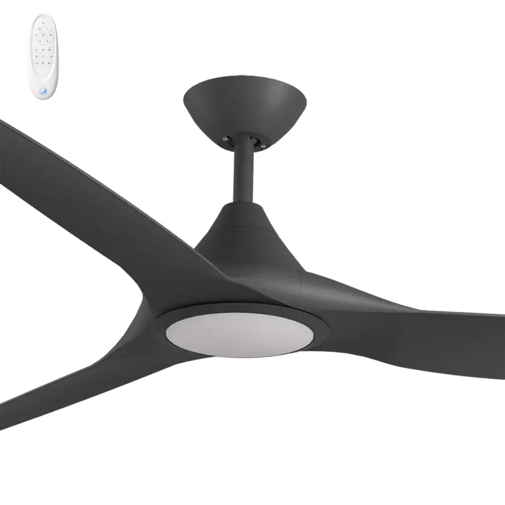 CLOUD 60"BLACK ABS DC FAN & LIGHT